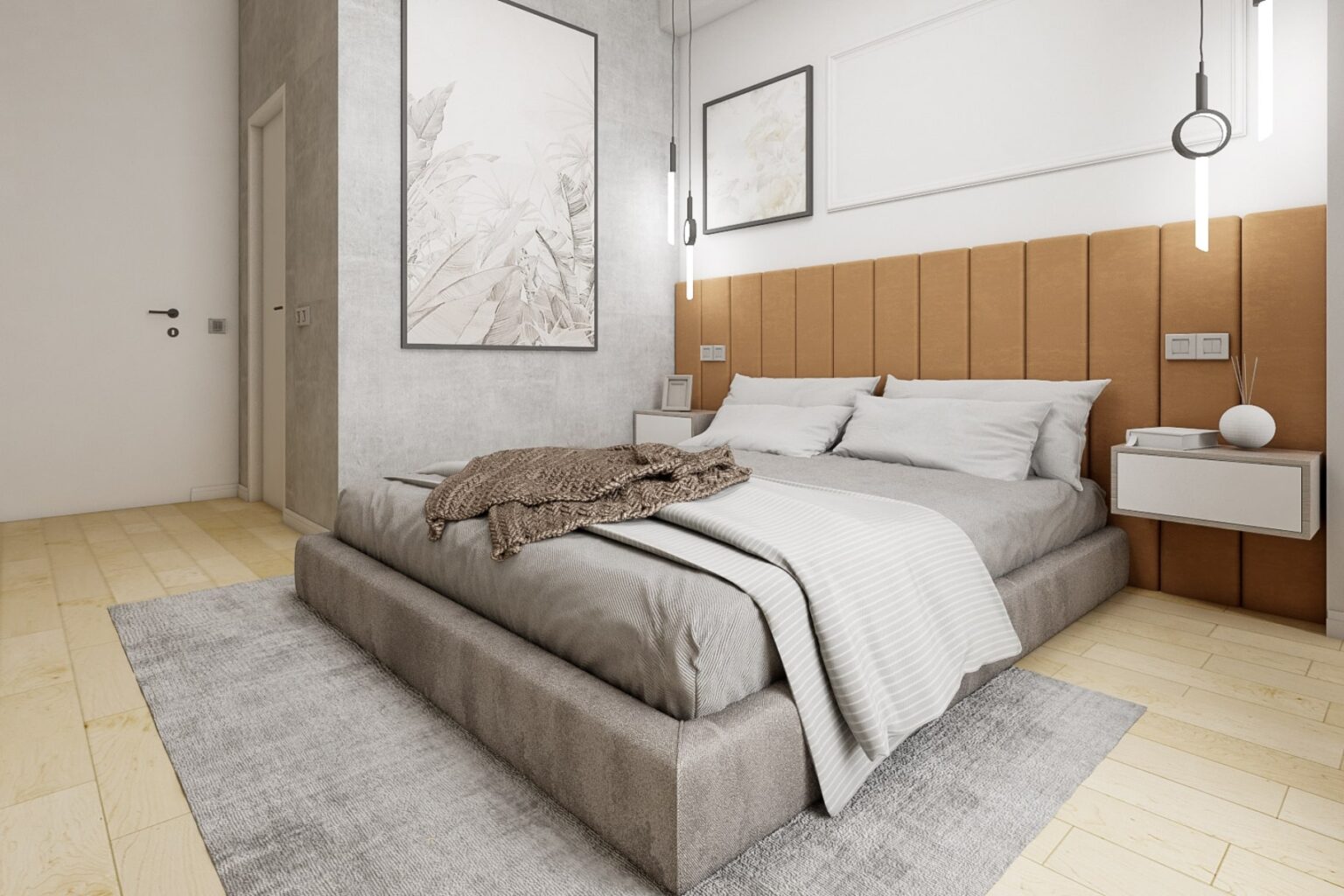 Amenajare dormitor pentru un proiect de design interior calitativ.